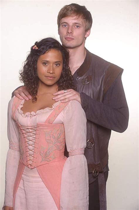 Angel Coulby And Bradley James In Merlin Merlin And Arthur