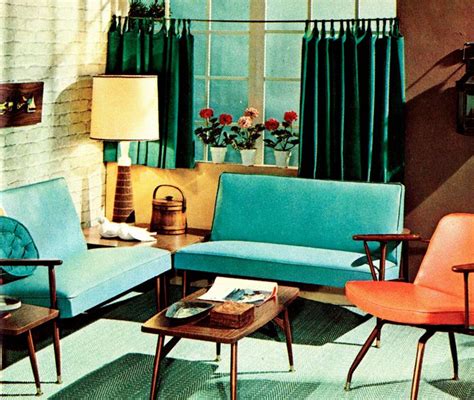 The Nifty Fifties Robsters Decor Retro Living Rooms Mid Century