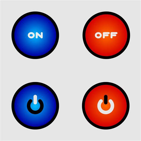 On And Off Button Icon Logo Vector Design 6082847 Vector Art At Vecteezy