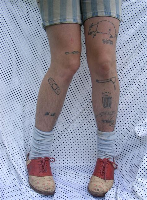Streetstylemarket Hipster Tattoo Knee Tattoo Leg Tattoos