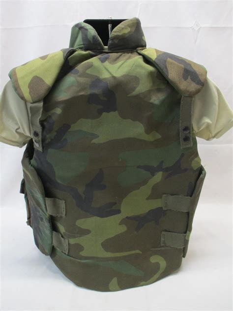Vtg Woodland Flak Jacket Body Armor Vest M81 Camo Fragmentation Pasgt