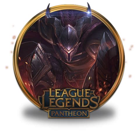 Dragonslayer Pantheon Icon League Of Legends Gold Border Iconset