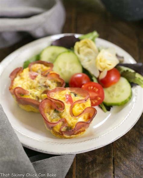 Egg Muffins In Ham Cups That Skinny Chick Can Bake