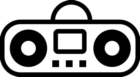 Boombox Cartoon Variant Svg Png Icon Free Download OnlineWebFonts COM