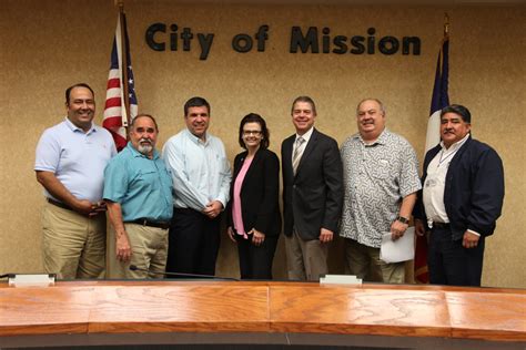 Mission City Manager Martin Garza and Mission Public Works Director ...