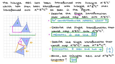 Question Video Using Transformations To Determine Congruence Nagwa