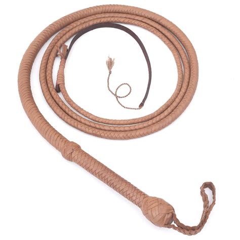 Buy Indiana Jones Style 10 Foot 8 Plait Natural Tan Leather Bullwhip