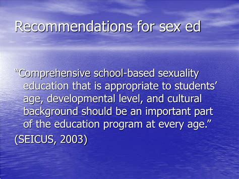 Ppt What Should Be The Goals Of High School Sex Education Powerpoint