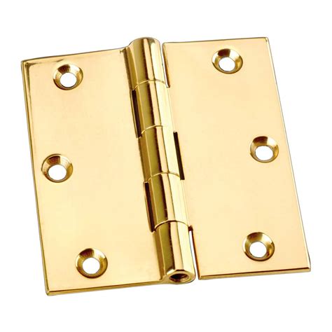 Antique Brass Door Hinges Bright Solid Brass Square Hinge 35 Inch X 3