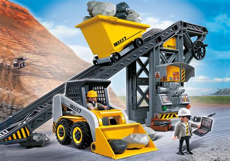 Conveyor Belt With Mini Excavator 4041 Playmobil
