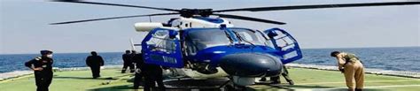 Navy Gets 3 Indigenously Built Advanced Light Helicopters Dhruv Mk Iii