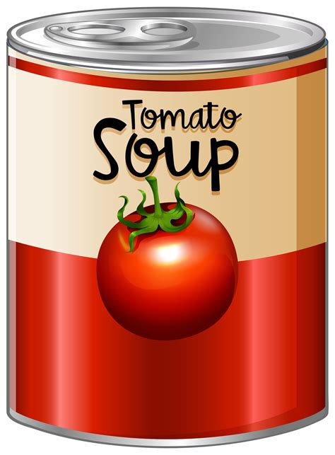Tomato Soup In Aluminum Can 448687 Vector Art At Vecteezy