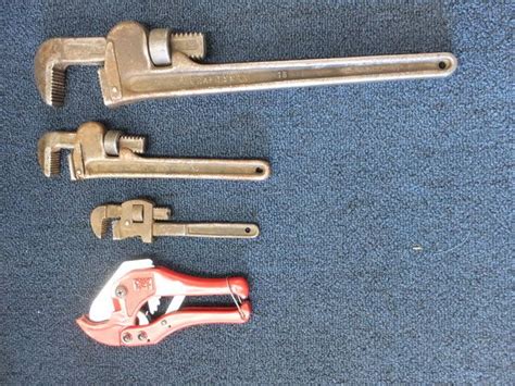 Lot Detail Pipe Wrenches And Pvc Cutter