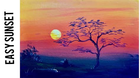 How To Paint A Sunrise With Acrylics Step By Step Joicefglopes