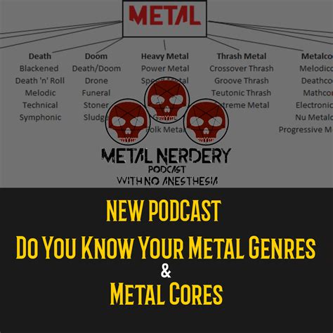 Metal Genres Metal Cores — Metal Nerdery