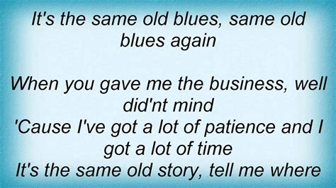 Blood Sweat And Tears Same Old Blues Lyrics1 Youtube