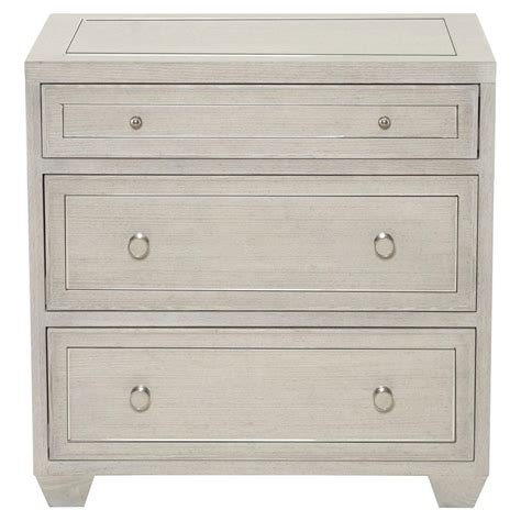 The bernhardt bedroom armoire is available in the newport news, va area from north carolina furniture & mattress. Gretta Hollywood Regency Polished Grey 3 Drawer Nightstand ...