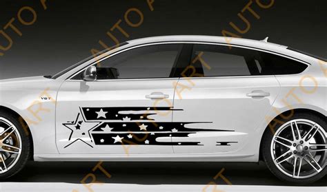 Vinyl Graphics Body Stickers Star Car Side Decals Buy