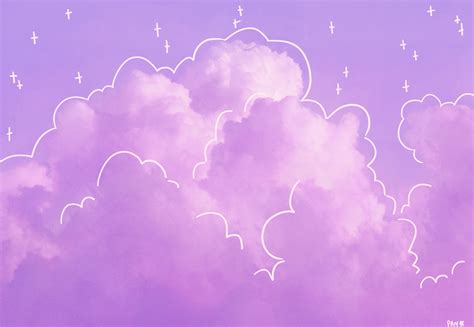 Sempai Cute Wallpaper Backgrounds Pastel Clouds Aesthetic Anime