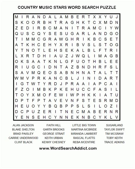 Free Printable Word Search Puzzles Adults Large Print Free Printable