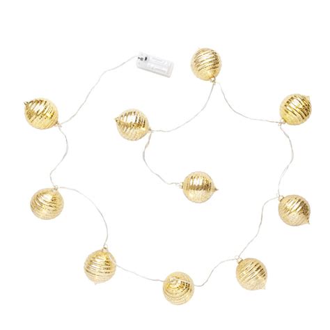 Shop our huge range of festive and fun home decorations, all at amazing value prices from poundland! gold bauble christmas garland lights by the christmas home ...