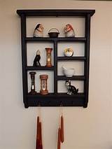 Wooden Peg Rack With Shelf Images