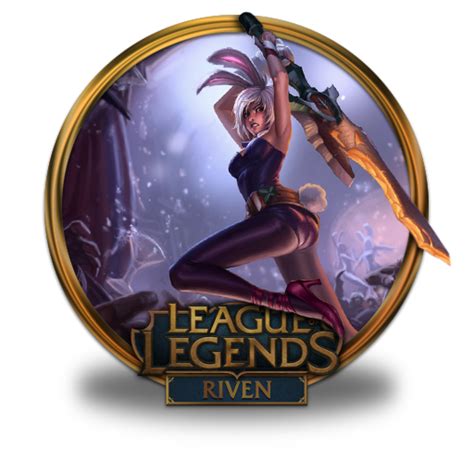 Riven Battlebunny Icon League Of Legends Gold Border Iconpack Fazie69