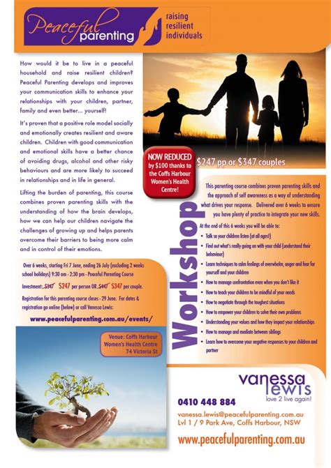 Peaceful Parenting Workshop :: coffsforkids.com