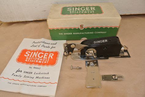 Vintage Singer Buttonhole Attachment No For Seamstress Vintage