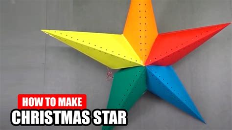 Christmas Star Making Diy Christmas Star How To Make Christmas Star