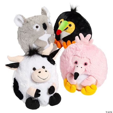 10 Round Stuffed Animals
