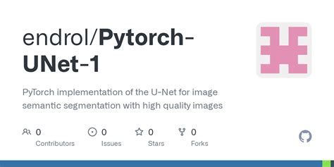 Github Endrol Pytorch Unet Pytorch Implementation Of The U Net For Image Semantic