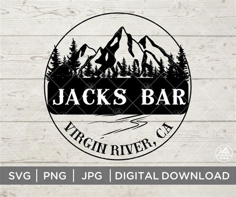Virgin River Jacks Bar Svg Png  Virgin River Etsy Canada