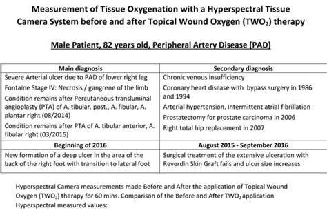 Measurement Of Tissue Oxygenation With A Hyperspectral Tissue Camera