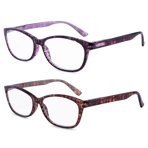altec vision pack of 4 stylish pattern frame readers spring hinge reading glasses for women 1