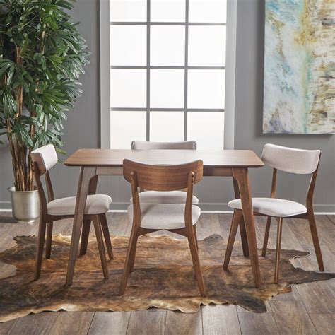 George Oliver Andrew 5 Piece Dining Set And Reviews Wayfair Dining