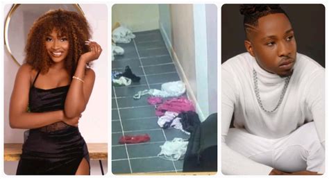 Bbnaija Ike Throws Ilebayes Clothesundies On Toilet Passage See Her