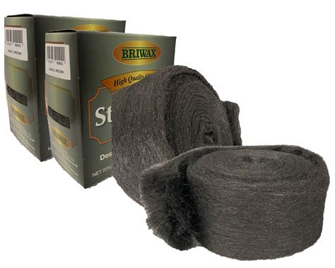 German Medium Grade Steel Wool 6 Pack Briwax International Inc