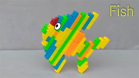 How To Make A Fish With Building Blocks Fish 2building Blocks For