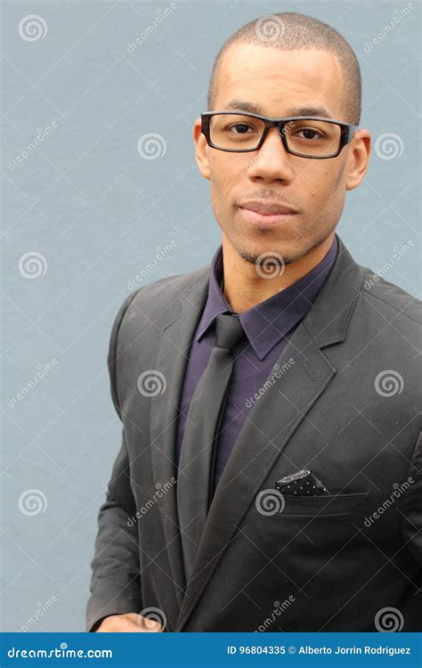 Conceited Elegant Ethnic Businessman Close Up Stock Image Image Of