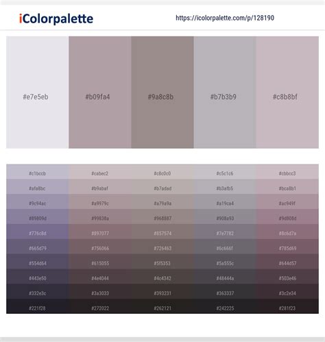5 Latest Color Schemes With Dusty Gray And Chatelle Color Tone