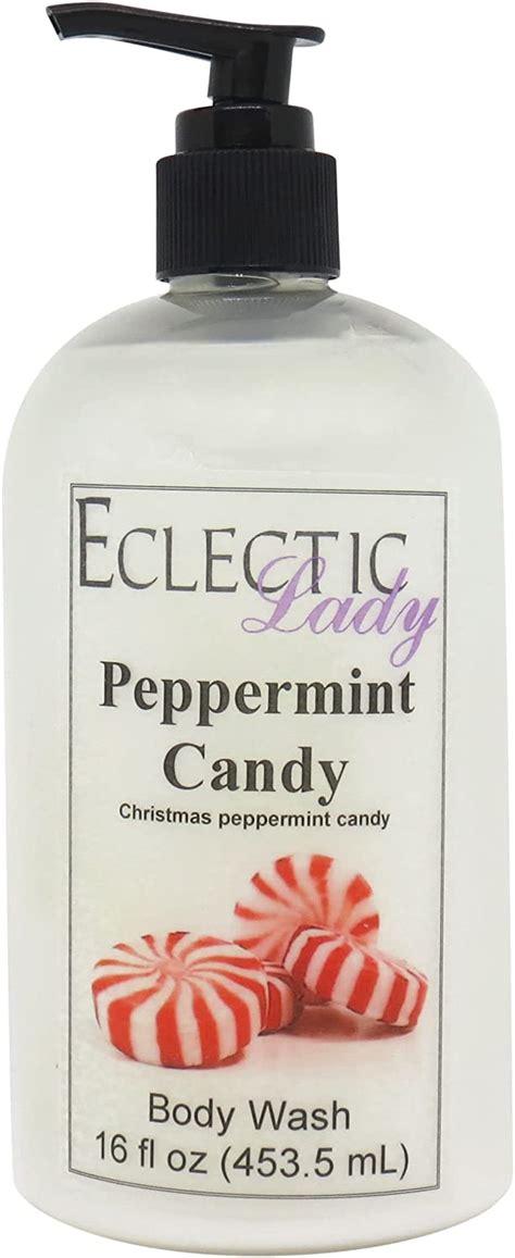 eclectic lady liquid pearl body wash peppermint candy