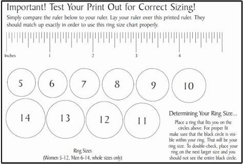 How To Measure Ring Size In Inches Us Ring Size Chart Inches Page 1