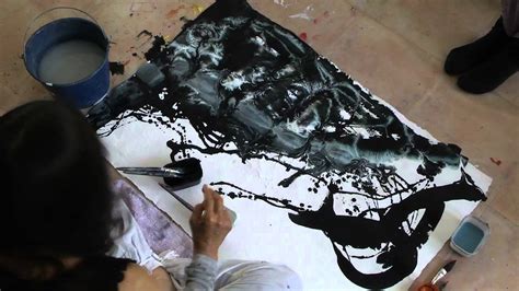 Meera Black And White Painting Demo Youtube
