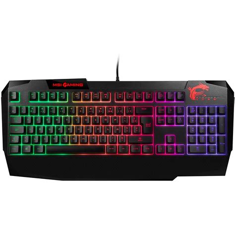 Msi Keyboard Azerty French Backlit Keyboard Interceptor Ds4200 Back