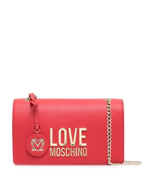 Love Moschino Logo Plaque Crossbody Bag Farfetch