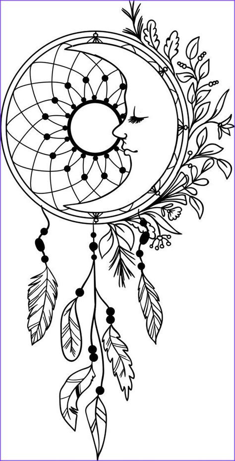 27 Dream Catcher Wolf Coloring Pages For Adults Dream Owl Coloring