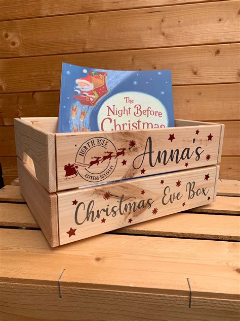 Personalised Christmas Eve Crate Christmas Eve Box Etsy