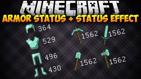 Minecraft Armor Status Status Effect Mod Youtube