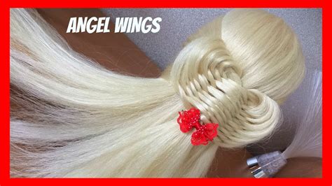 Tape in hair, clip in, flat tip hair, weft hair, bulk hair. ANGEL WINGS HAIRSTYLE / HairGlamour Styles / Braids Hair ...